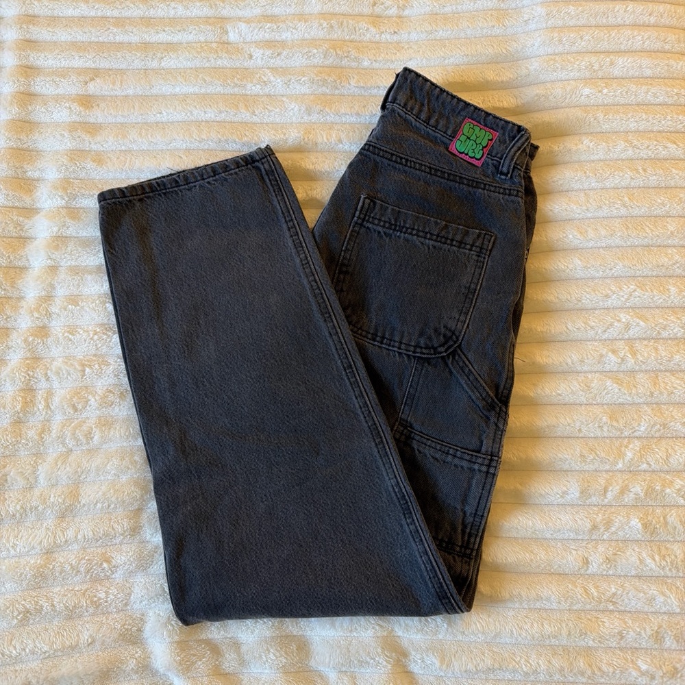 Classic Black Straight Leg Jeans